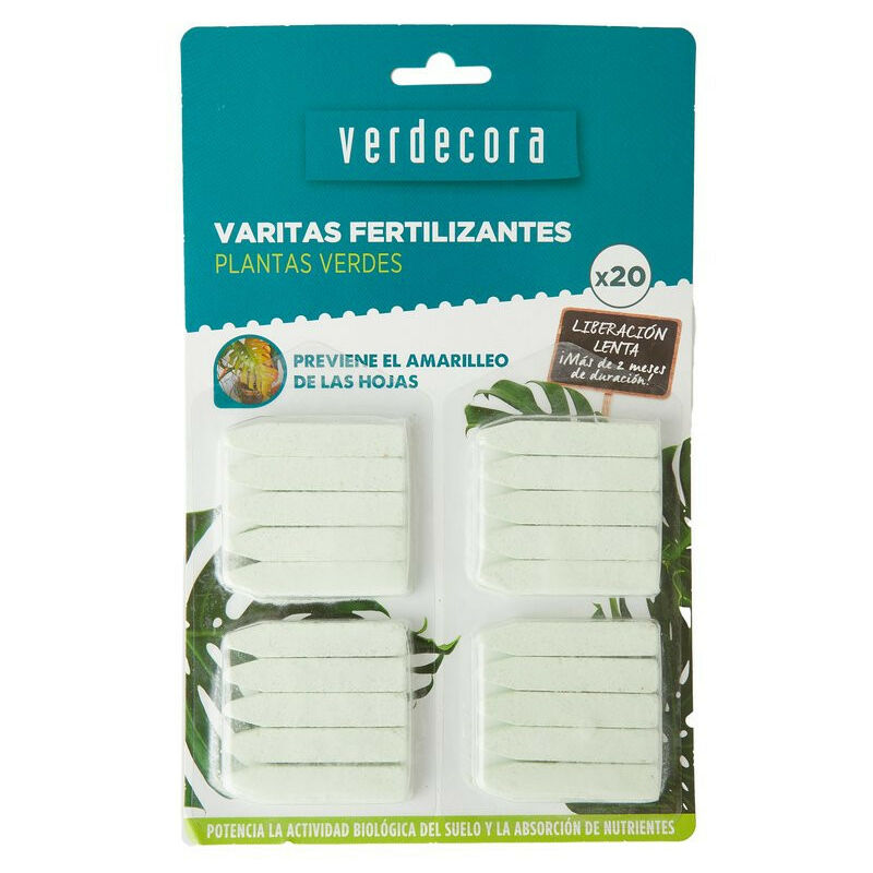 

Abono Varitas Plantas Verdes X20 Verdecora