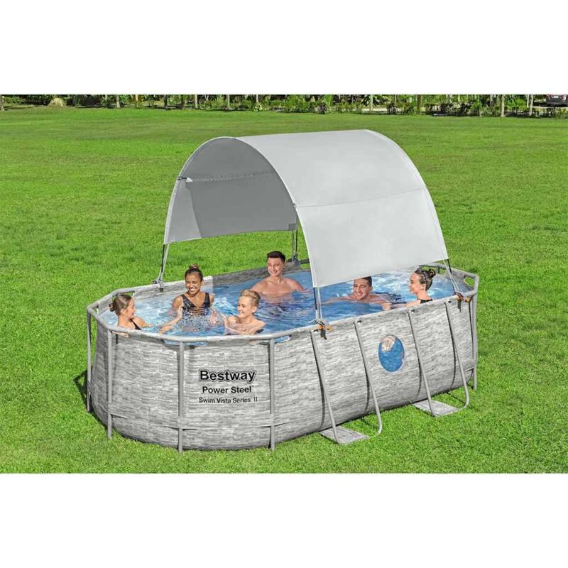 Above Ground Pool Canopy White Bestway