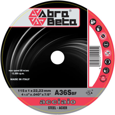 ABRABETA DISCO P/FERRO D 115X1,0 MM- 50,0 pz