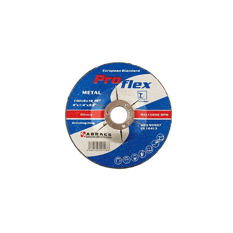 Abracs - Grinding Discs - Pro-Flex - 230mm x 6.4mm - Pack Of 5 - 32192
