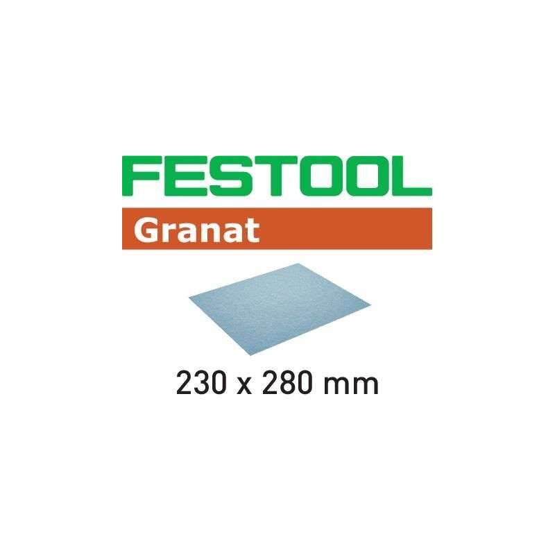 Abrasif FESTOOL - 230 x 280 mm - grain 180 - 10 pi&egrave;ces - 201262