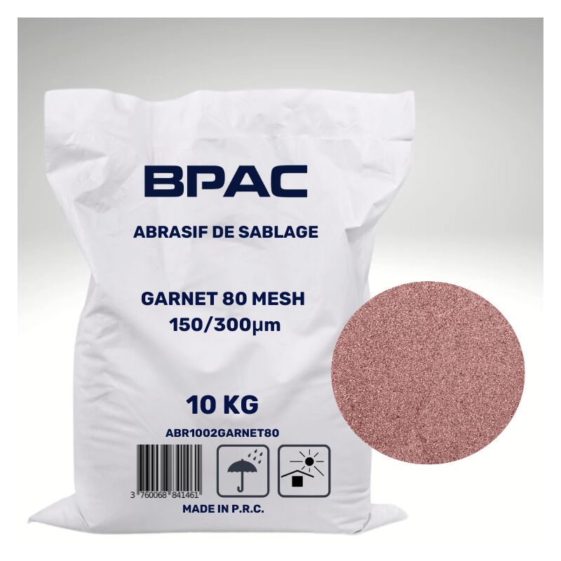 Bpac - Abrasif Garnet 80 mesh 10 kg - Sable aérogommage et sableuse