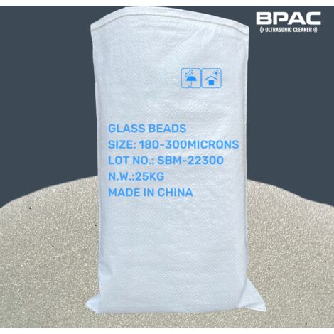 Abrasif microbille de verre - SAC 25 KG - Blanc