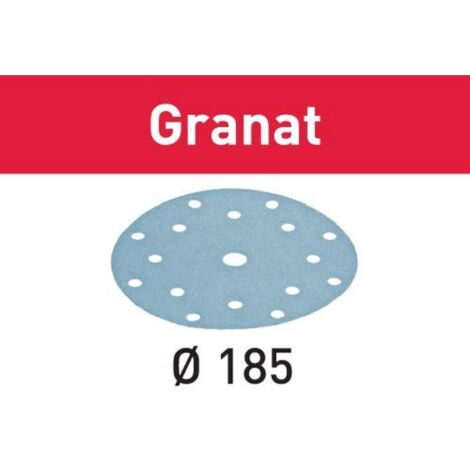 Abrasif STF D185/16 P400 GR/100 GRANAT - FESTOOL - 497191