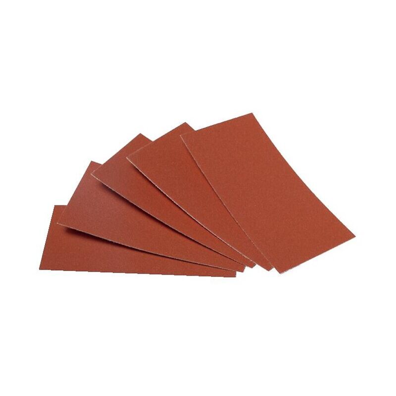 Abrasifs auto-agrippants pour cales à poncer grains oxyde d'aluminium KP222 72x123mm Grain 120 en boîte de 50 - VSM