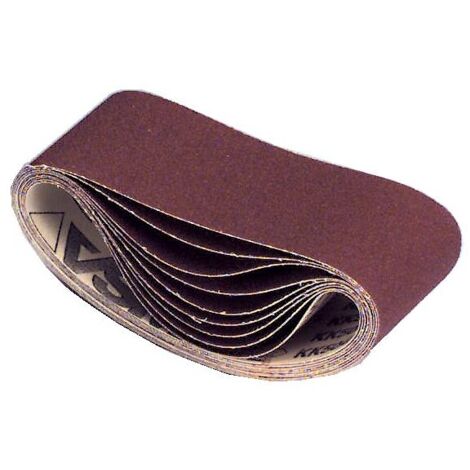 Abrasifs en bandes courtes toile 504X 75x533 mm grain 120 en boîte de 10 - VSM