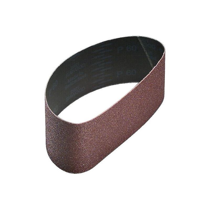 Abrasifs en bandes courtes toile coton grains oxyde d'alumine 2920 Siawood x 100x610 mm grain 60 en boîte de 10 - sia