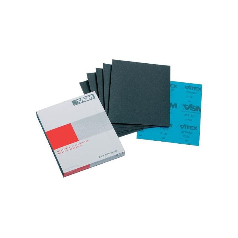 VSM - Abrasifs en feuille CP918 230x280 mm grain 600 en boîte de 50