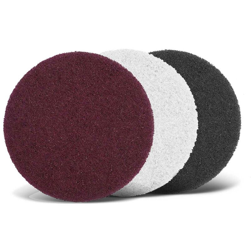 Fleece Abrasifs non tissés, 225 mm, p. Ponceuses à plâtre, Non-tissé (Lot de 10), brunissage - Menzer