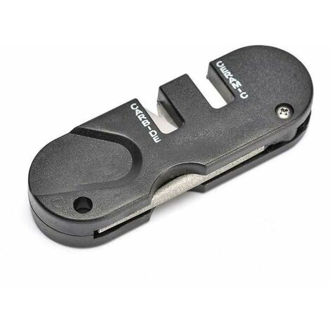 Abrasifs PP1 Aiguiseurs de couteaux de chasse en pierre de tungstène Aiguiseur de couteaux de cuisine en acier au tungstène Aiguiseur en céramique 3,5 x 1 x 0,47 (Noir)