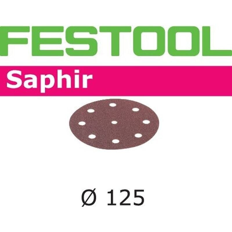 Festool Abrasifs STF D125/8 P24 SA/25 Saphir - 493124