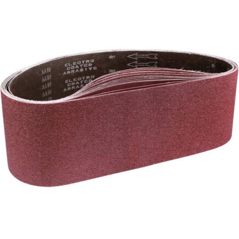 Abrasive Belt 150 x 1220 mm, Mixed Abrasive Belts (80/120/150/240/400 Grit) for Belt Sanders (15 pieces)