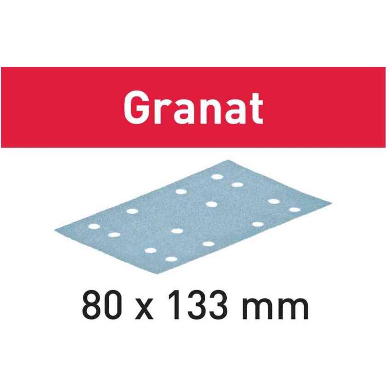 Granat Abrasive Sheet stf 80x133 - Box of 100 - Select Grit - 320G - Festool