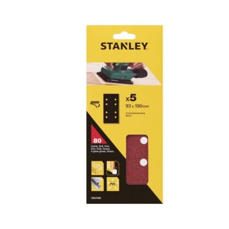 Abrasive Stanley - G80 190 x 93 mm - 5 PC