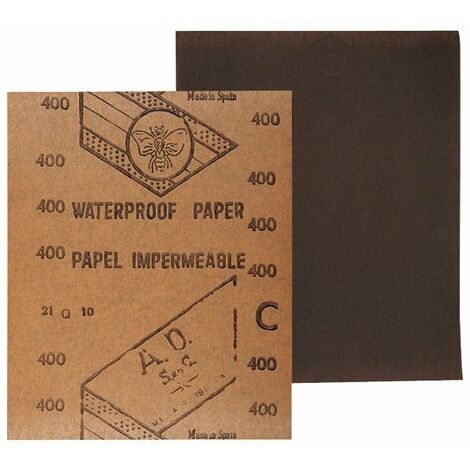 ABRASIVO PAPEL IMPERM.ABEJA Nº400