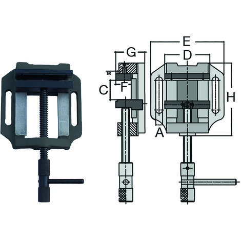 Abratools Mordaza prismática FTX-100N-MT 105X096MM