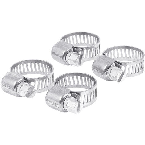 Abrazadera de acero inoxidable - Ø 13-19 mm - 4 Uds.