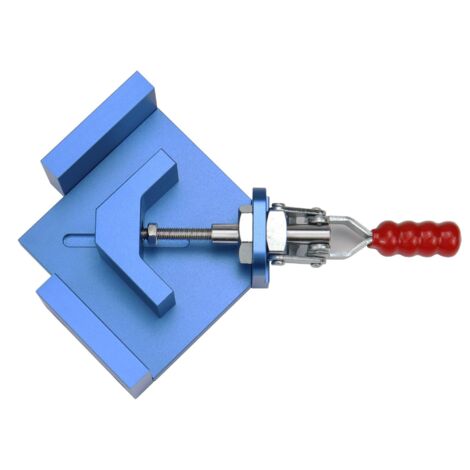 Abrazadera de ángulo recto de 90 grados para carpintería, plantilla de ángulo recto, plantilla de ángulo recto para carpintería, marco de fotos, soporte de tornillo de banco con mordazas giratorias