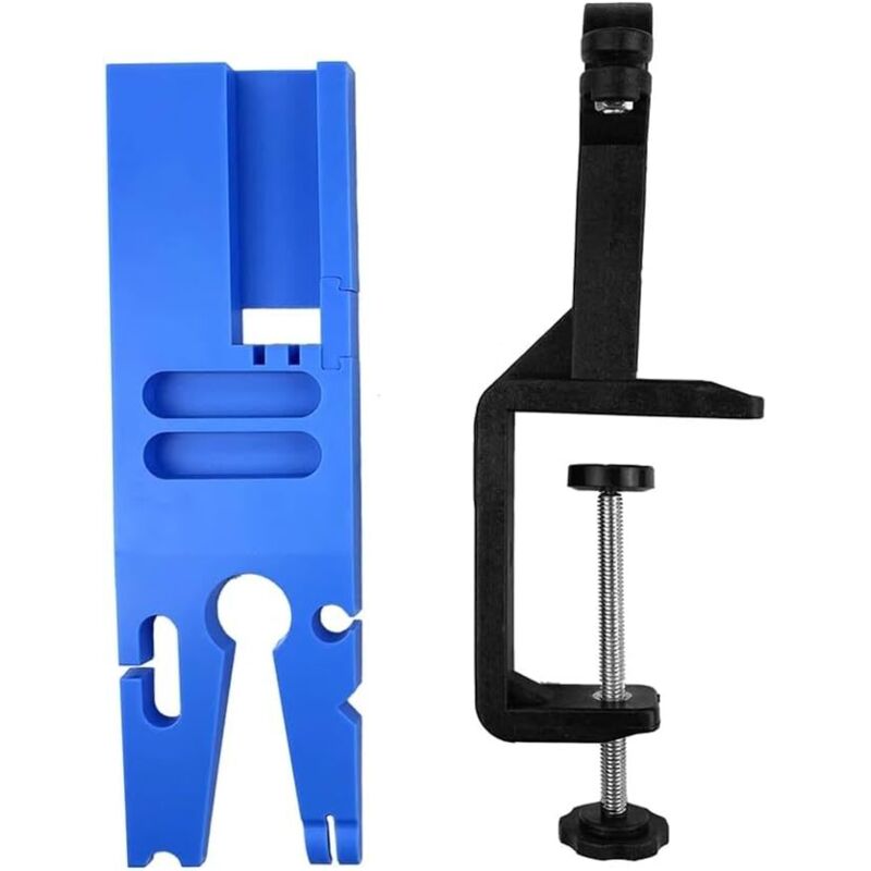 Abrazadera de banco de trabajo con ranura en V, abrazadera de mesa móvil sin taladrar para trabajar la madera, el metal y la fabricación de joyas