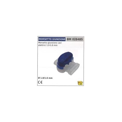 Abrazadera de empalme para cable eléctrico Ø 1,0 / 1,6 mm 028485