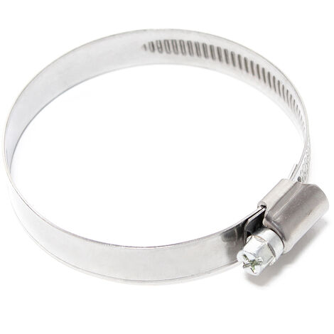 Abrazadera de manguera con rosca helicoidal gusano W1 galvanizadas con zinc 12 mm 91 -114 mm