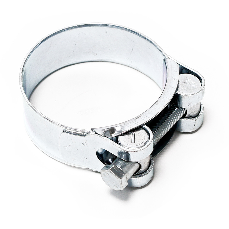 

Abrazadera de manguera T Perno W1 cincada de ancho 22mm ajustable de 56-59mm