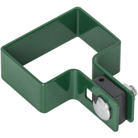 Abrazadera de poste INICIAL 60x40 VERDE para paneles de vallado
