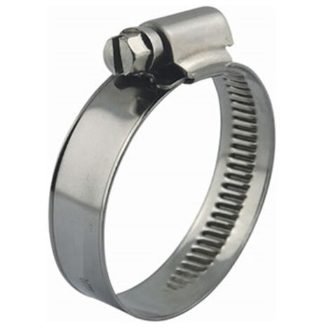 Abrazadera de tornillo sin fin de acero inoxidable W2 20-32