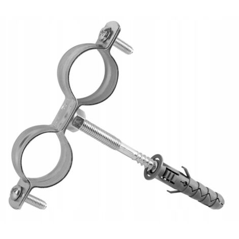 ABRAZADERA DOBLE SIN SOPORTE DE GOMA PARA TUBO DE 3/4 PULGADAS