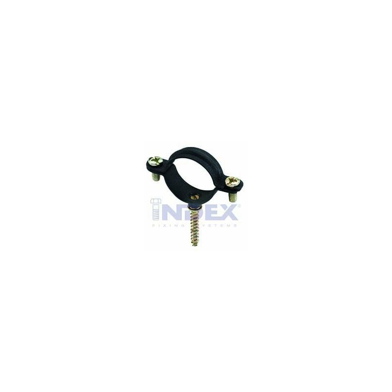 

Abrazadera Para Gas Negra 18 M6 Con Tirafondo