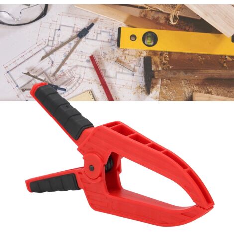 Abrazadera larga y plana de ABS para madera, accesorio de fijación para carpintería con una abertura de 50 mm, 1 unidad.