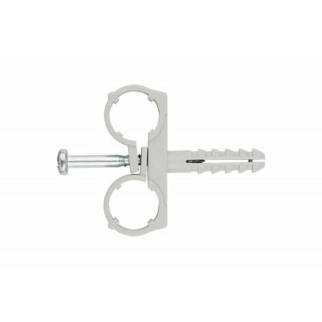 ABRAZADERA MULTITUBO + TACO. DOBLE AB-MD 10 X 40 Ø10