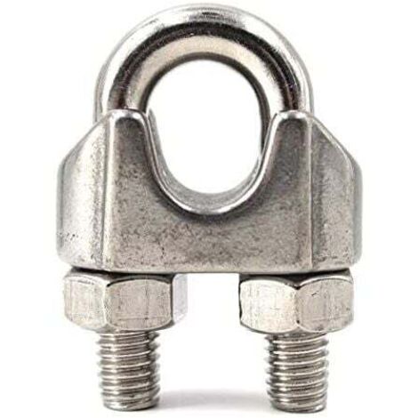 Abrazadera para cable de acero KZQ, abrazaderas para manguera de acero inoxidable 304, M2, 20 piezas