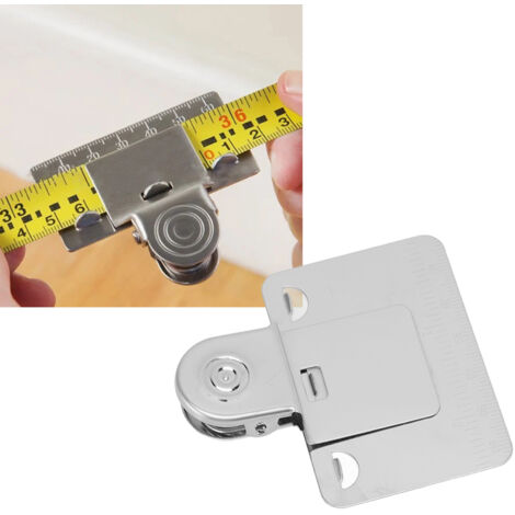 [Abrazadera para cuchilla de medición] + [Rendimiento profesional] + [Acero inoxidable] + [Accesorios de precisión para mediciones de curvas y ángulos]