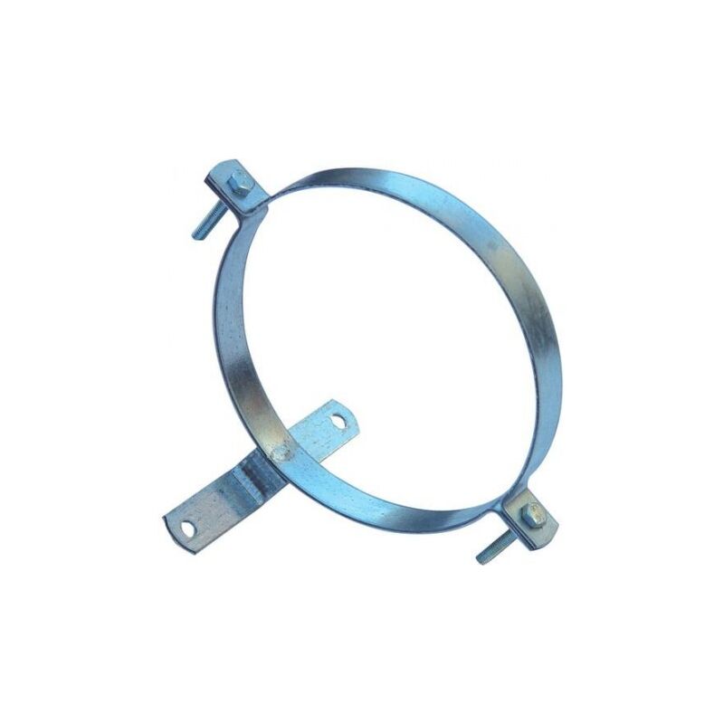 

Abrazadera para tubo estufa galvanizado con soporte 130 mm.