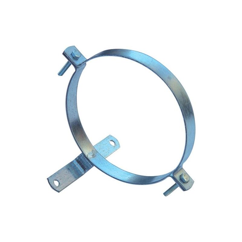 

Abrazadera para tubo estufa galvanizado con soporte 110 mm.