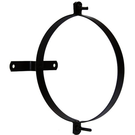 Abrazadera Para Tubo Estufa Vitrificada Con Soporte 110 mm. (2 Piezas)
