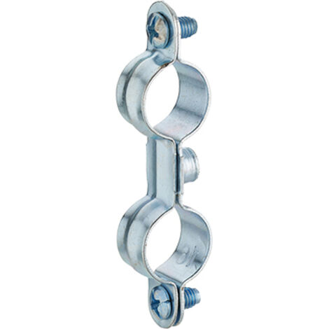 abrazadera pared doble Ø22 x5