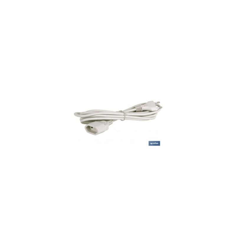 

Prolongador bipolar 10a250v espigaø4 cable 3m blanco