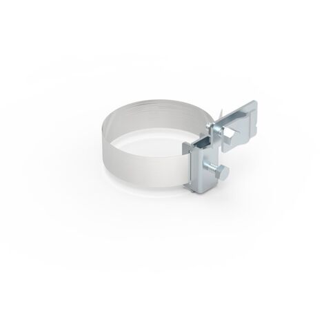Abrazadera universal de acero inoxidable 80-160/tornillo NI