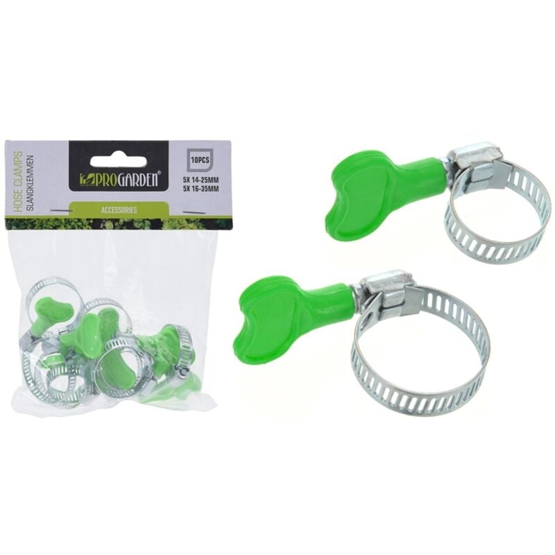 

Abrazaderas palomilla jardin 5x2 piezas blister 10