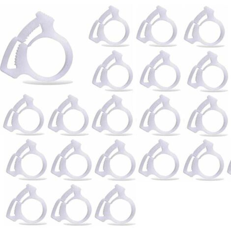 Abrazaderas de fijación para manguera de barredora de piscina KZQ 20 piezas B15, adecuadas para limpiadores de piscina Polaris 180 280 360 380 480