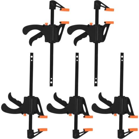 Abrazaderas de liberación rápida de 5 piezas, abrazaderas de carpintero de 4 pulgadas, abrazaderas de trinquete, abrazaderas para carpintería DIY, manualidades hechas a mano, abrazadera de una mano pa