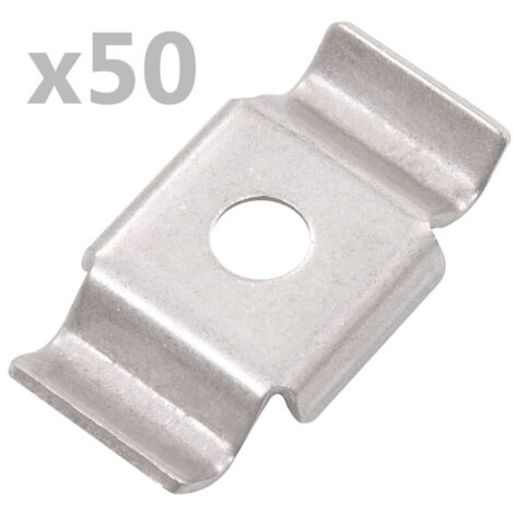 Abrazaderas de mariposa para vallas 50 uds acero inoxidable vidaXL