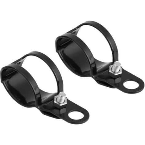 Abrazaderas de soporte de señal de giro para horquilla, 2 piezas, soporte de montaje de señal de giro para motocicleta, soporte de luz de giro apto para horquilla delantera de scooter de 28-36 mm (neg
