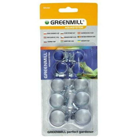 ABRAZADERAS GREENMILL 10 uds PARA MANGUERA 12 58 34