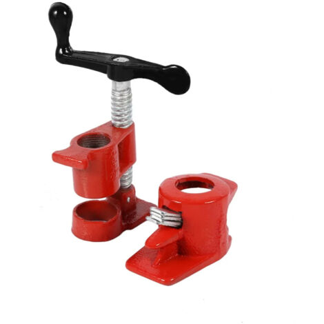 Abrazaderas mangueras plomería 3/4 pulgada y 6 minutos, para tuberías madera encoladas, liberación rápida, herramienta profesional carpintería hierro fundido