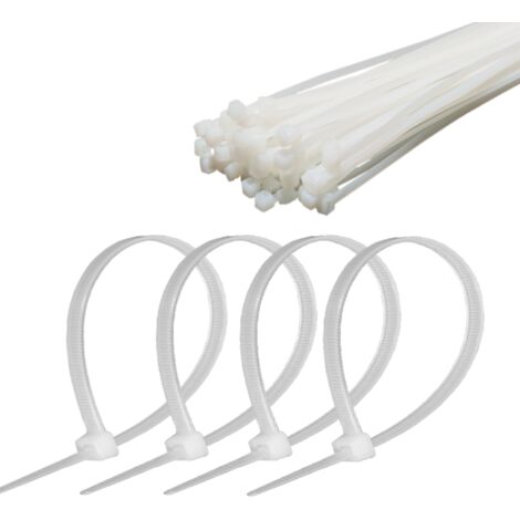 Abrazaderas para cables de 7,2 x 500 mm, 50 unidades, resistentes, Cabletech
