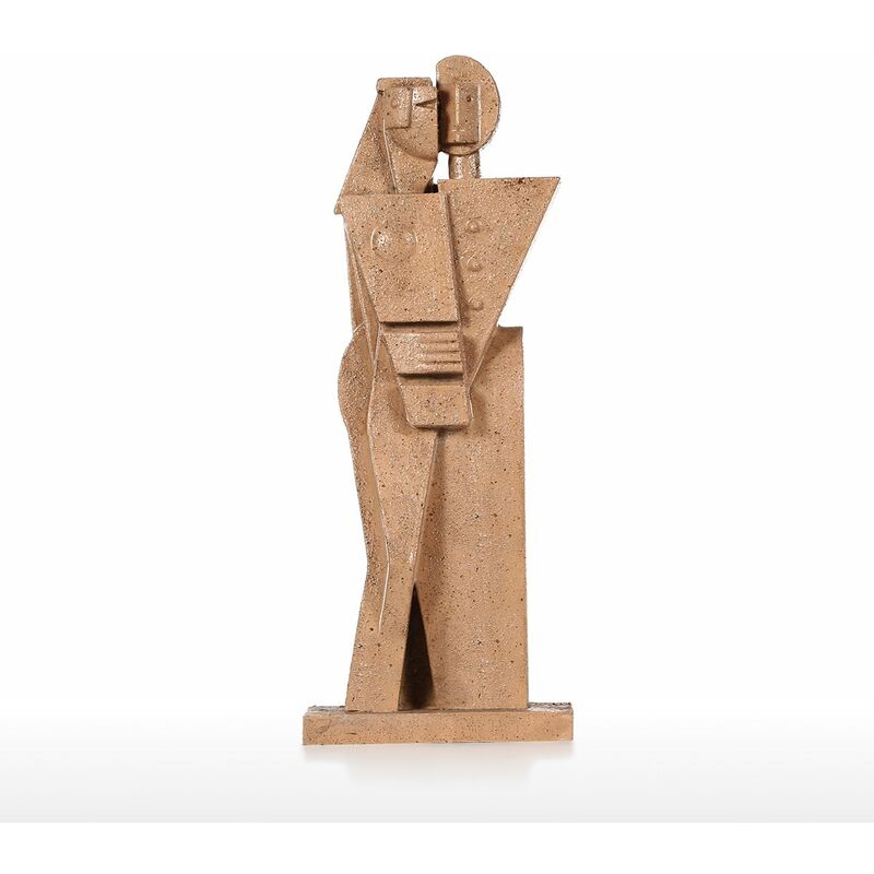 

Tooarts - Abrazo Decoracion creativa del hogar Textura de piedra arenisca Sensacion Artesania Escultura de personaje abstracto Muebles de sala de