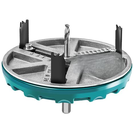 Abrebocas universal ajustable de 45-130 mm para madera, sierra de corona ajustable, herramienta de perforación y corte para carpintería.